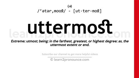uttermost synonym|uttermost definition.